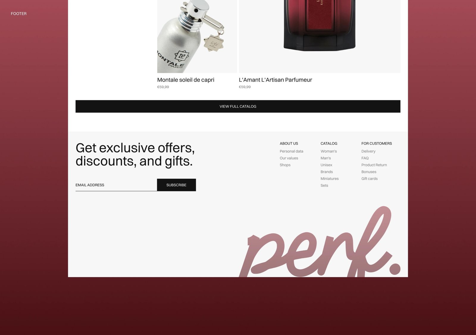 Product Images portfolio sample